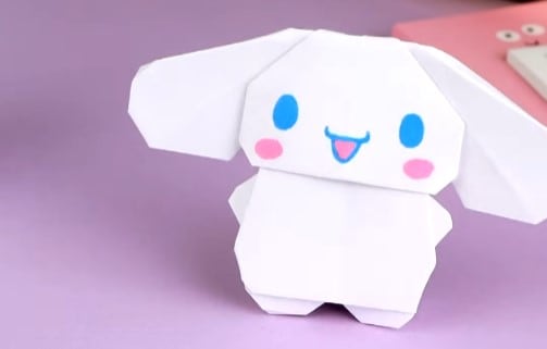 Cinnamoroll de origami: Paso a paso para hacer al personaje de Sanrio en papel