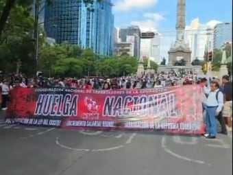 CNTE llama a boicot al Mundial 2026 con su huelga nacional en CDMX.