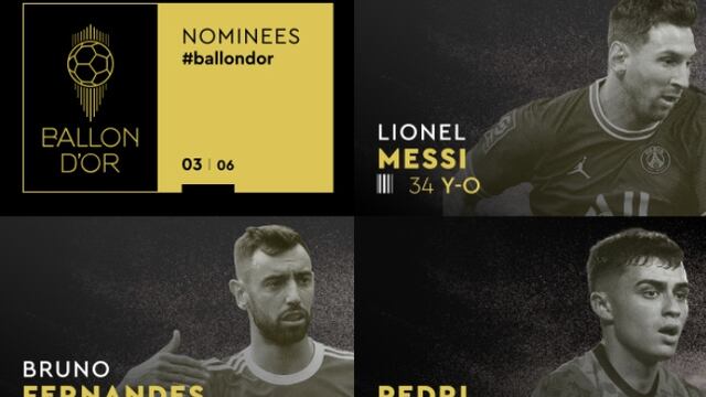 Nominados al Balón de Oro 2021