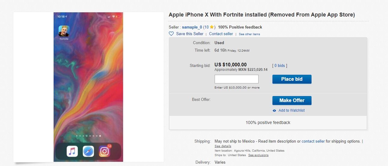 iPhone Fortnite