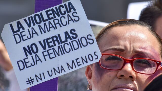 Protesta por feminicidios