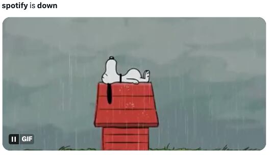 La caída de Spotify provoca memes en redes