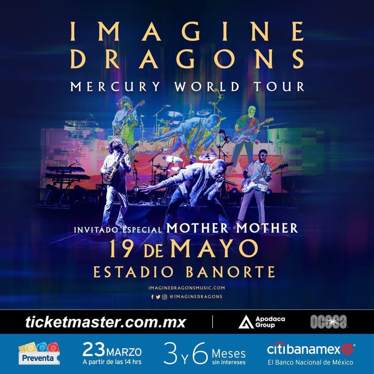Imagine Dragons dará un concierto en Monterrey
