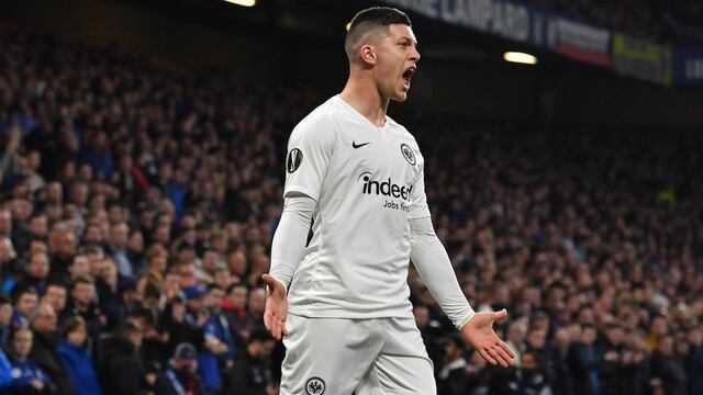 Jovic marcó 27 goles en la temporada con el Eintracht