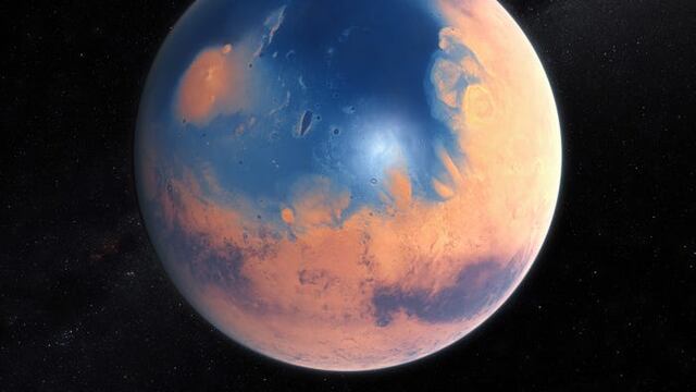 Marte con agua