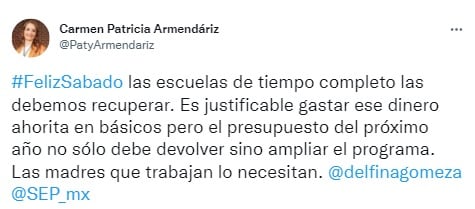 Patricia Armendáriz sobre las Escuelas de Tiempo Completo