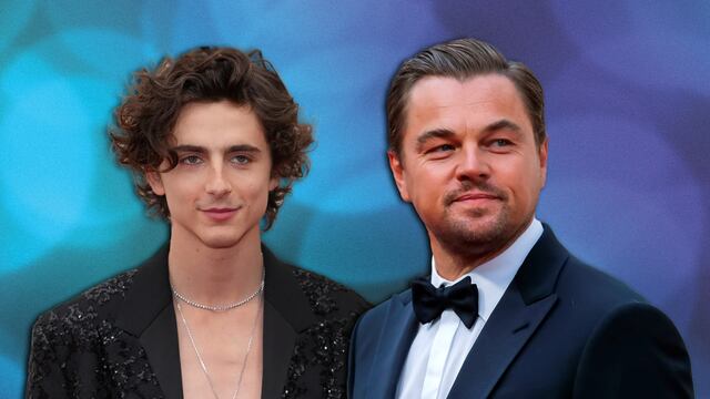 Timothée Chalamet y Leonardo DiCaprio