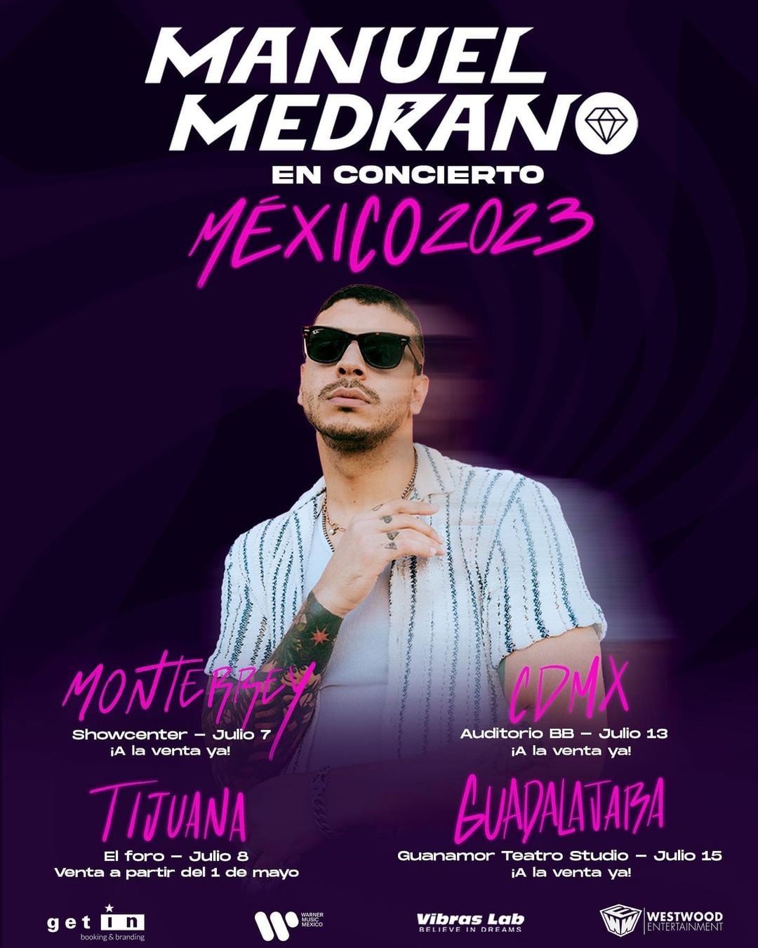 Manuel Medrano: Precio de los boletos para verlo en concierto en 4 ciudades de México