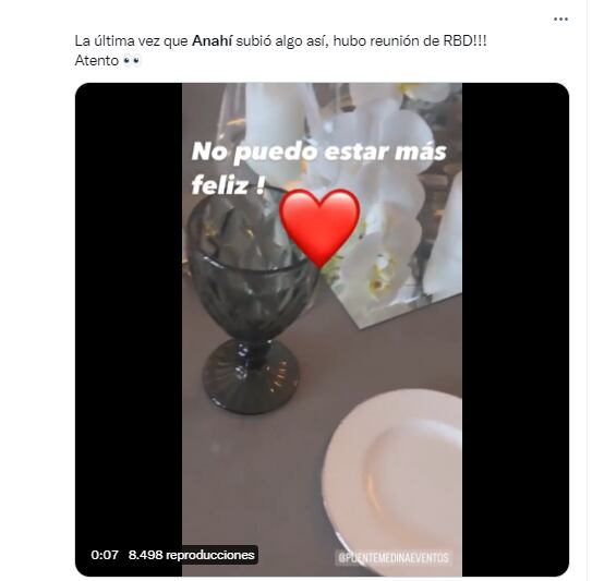 Anahí levanta sospechas de un reencuentro en RBD.
