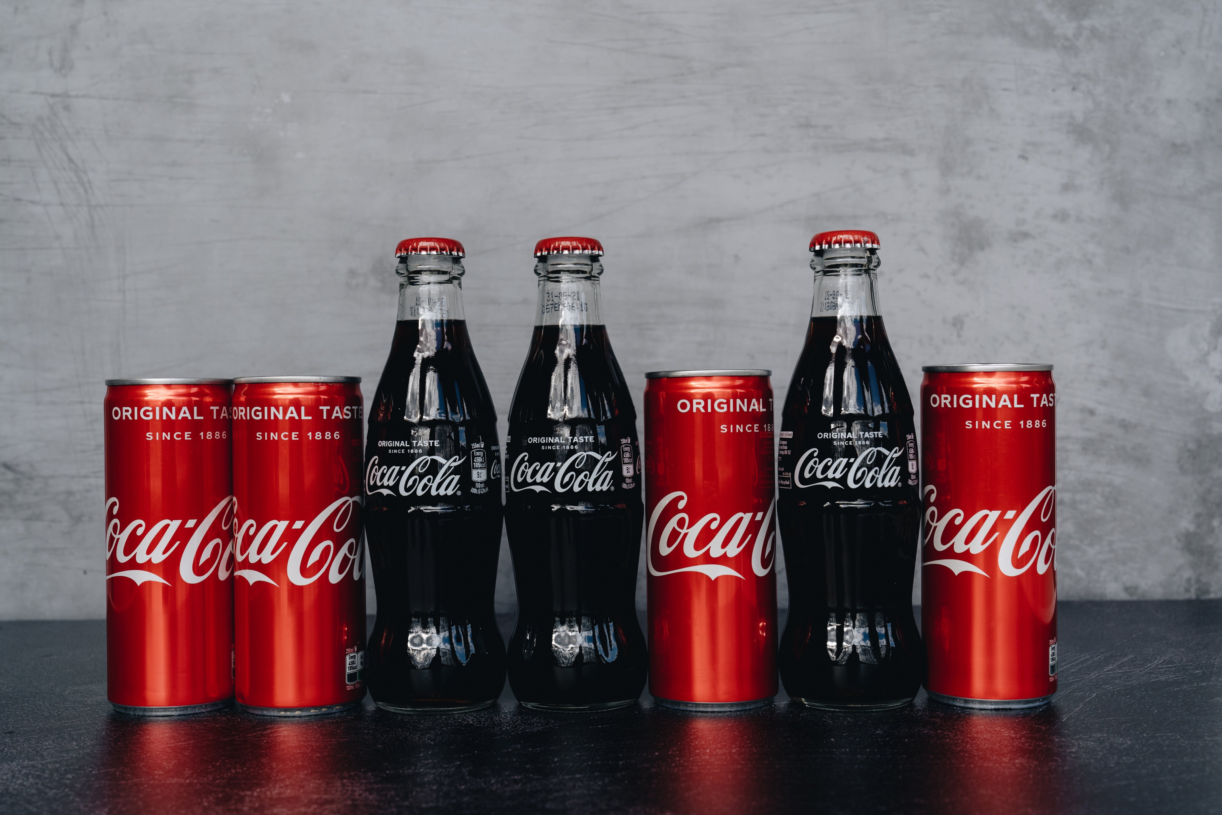 Botellas de Coca Cola.