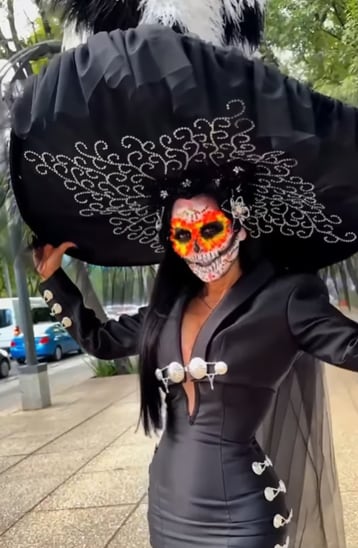 Maribel Guardia se convierte en una imponente Catrina para el Día de Muertos
