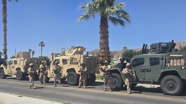 Marines en protestas de Los Ángeles