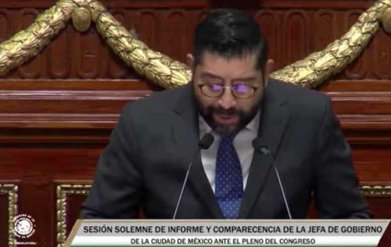 Royfid Torres de Movimiento Ciudadano, critica a Claudia Sheinbaum por “hacer campaña electoral afuera de la Ciudad”