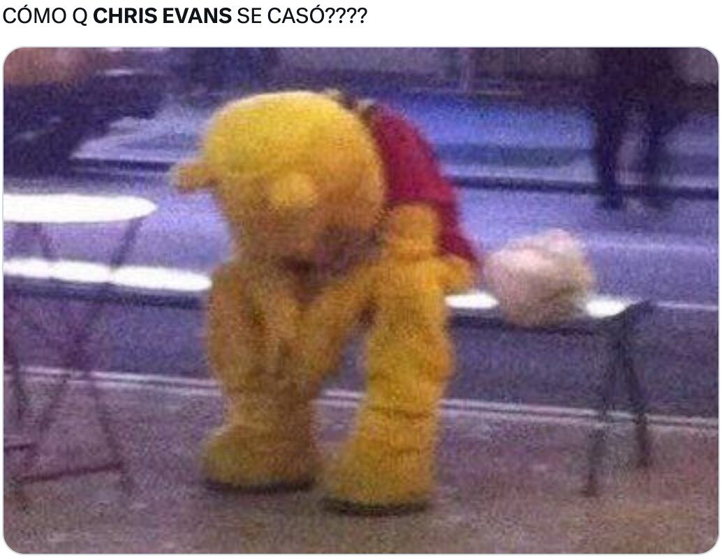 Memes de la supuesta boda secreta de Chris Evans y Alba Baptista