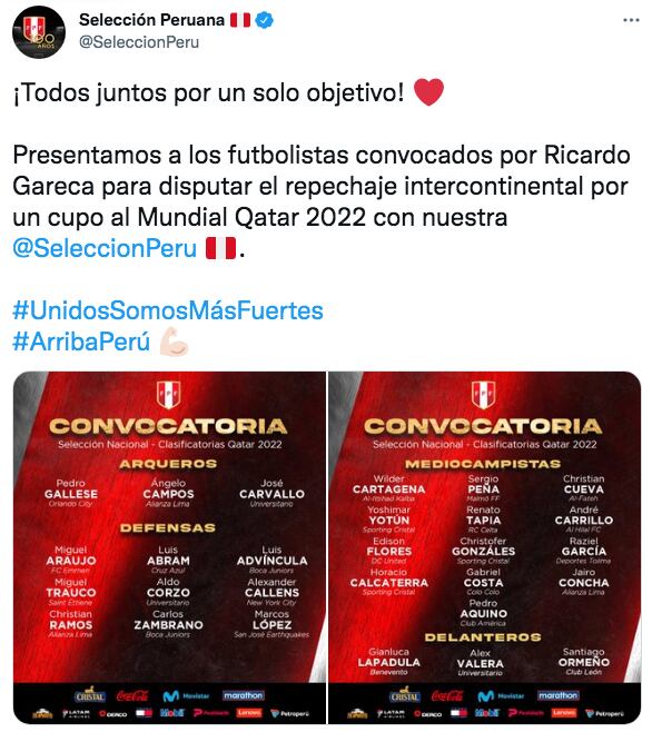 Convocatoria Perú