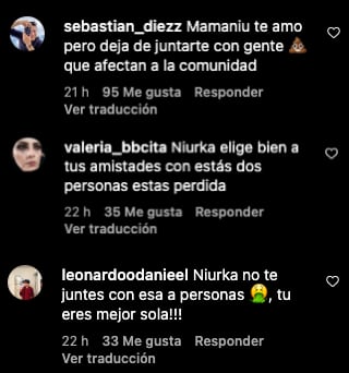 Fans de Niurka le aconsejan no juntarse con Kunno y Yeri Mua