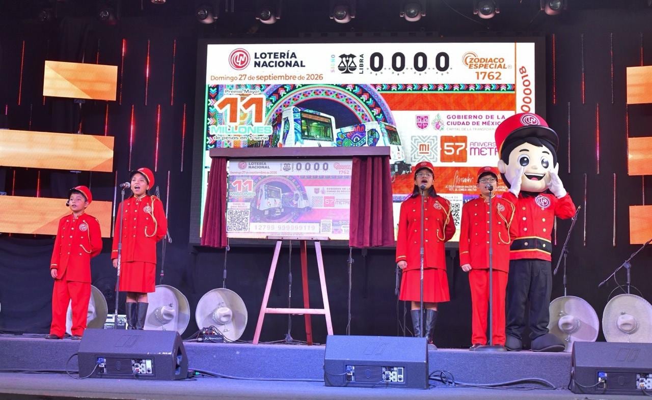 Lotería Nacional celebra los 57 años del Metro con billete conmemorativo
