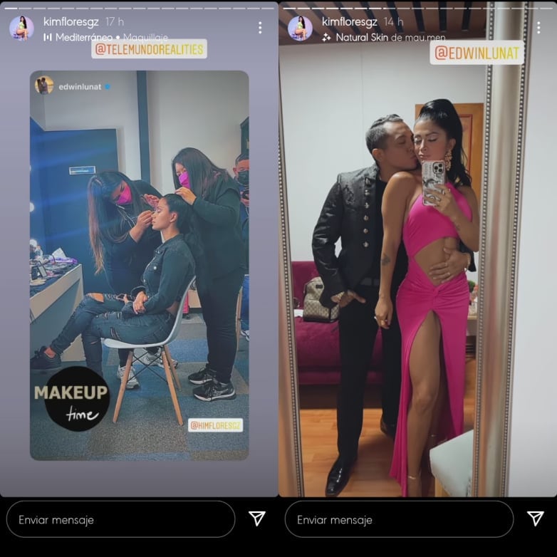 Kimberly Flores y Edwin Luna.