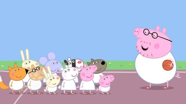 Peppa Pig capítulo Juguemos al baloncesto