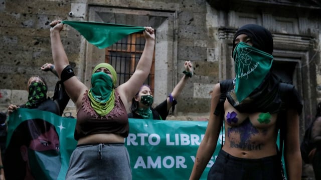 Protesta por el aborto legal en Guadalajara