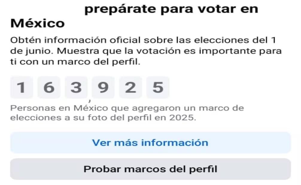 Mensaje de Meta sobre Elecciones 2025 Poder Judicial