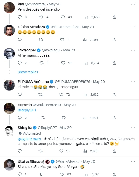 Reacciones a La Mars Aguirre diciendo que se parece a Shakira