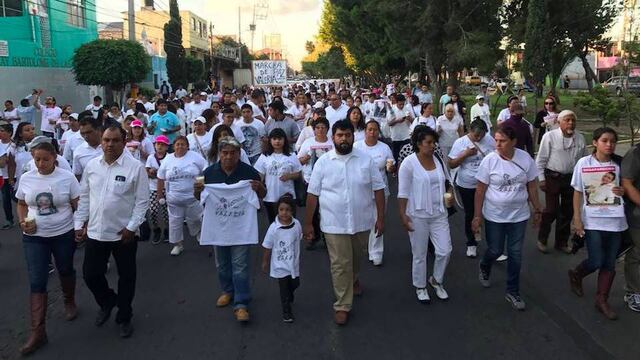 Marcha de familiares de Valeria en calles de Neza del 17 de junio