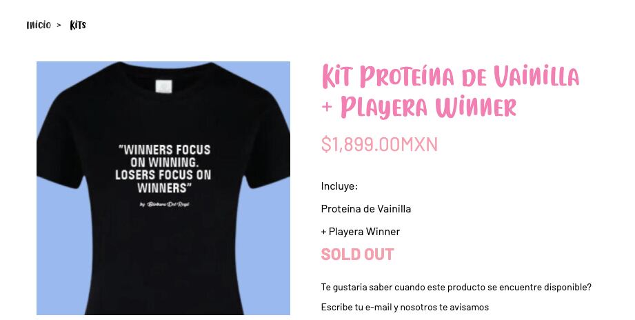Bárbara de Regil playera con frase inspiradora.