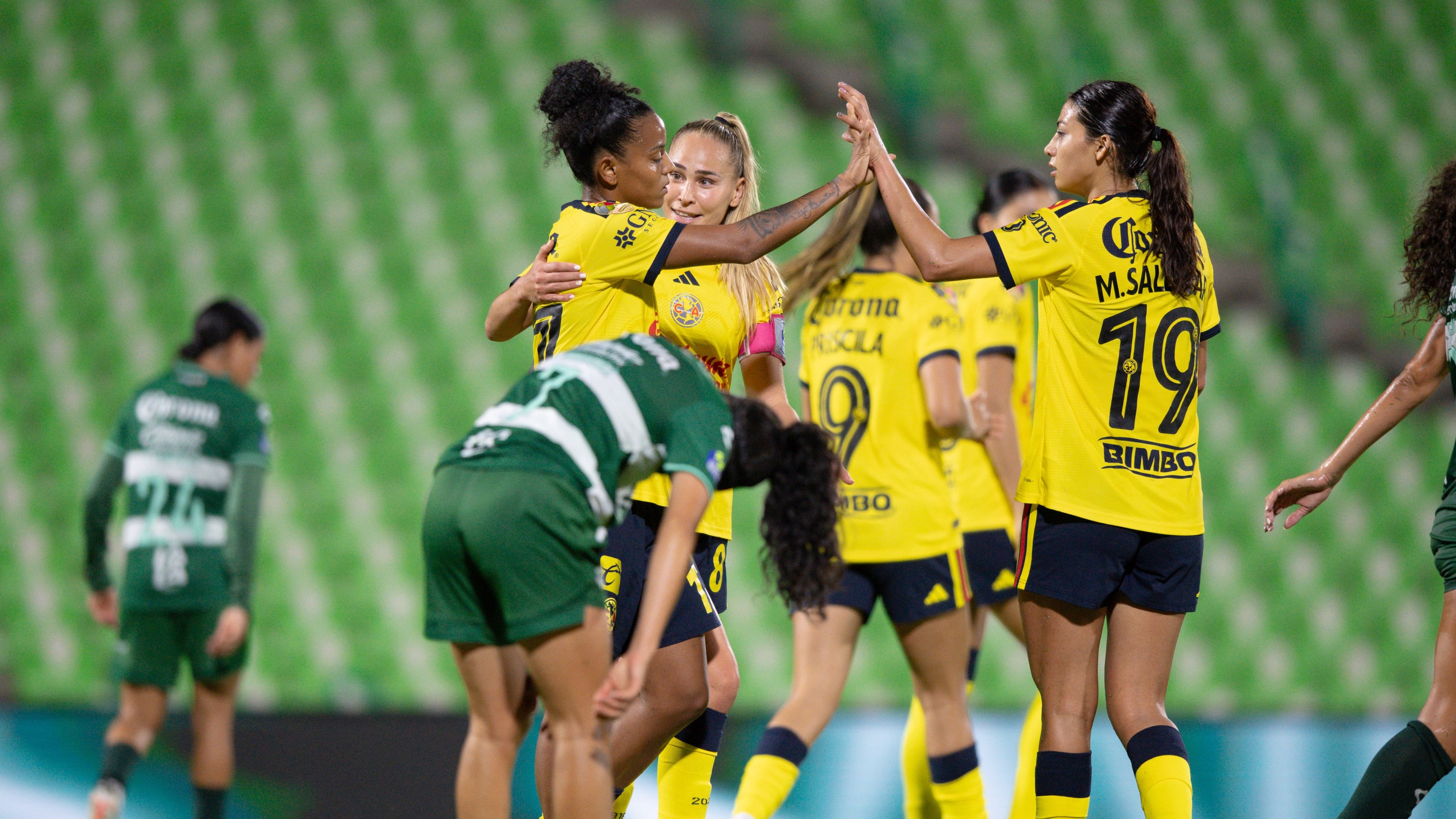 América Femenil golea a Santos en su debut del Apertura 2026
