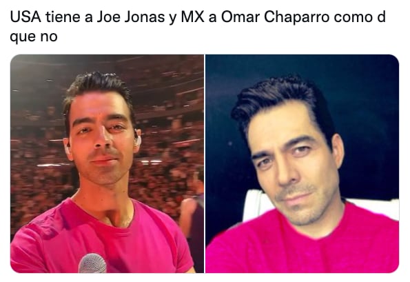 Meme de Omar Chaparro y Joe Jonas