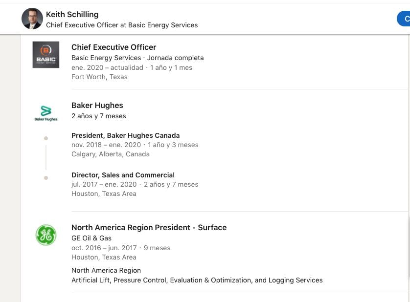 perfil de LinkedIn de dueño de casa de Houston