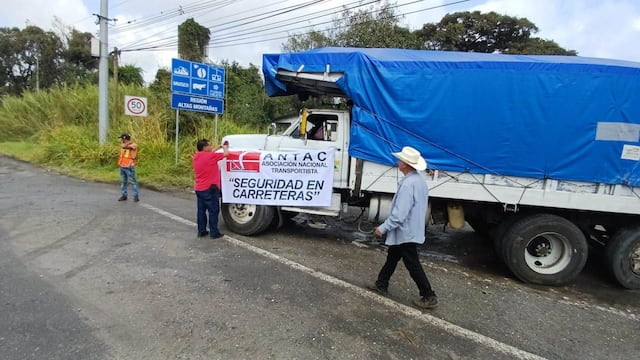 Paro de la ANTAC, gremio de transportistas.