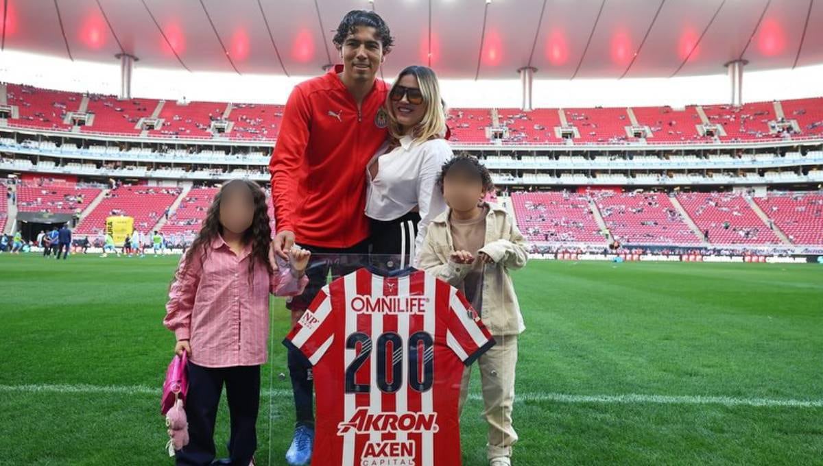 Érick Gutiérrez y su familia