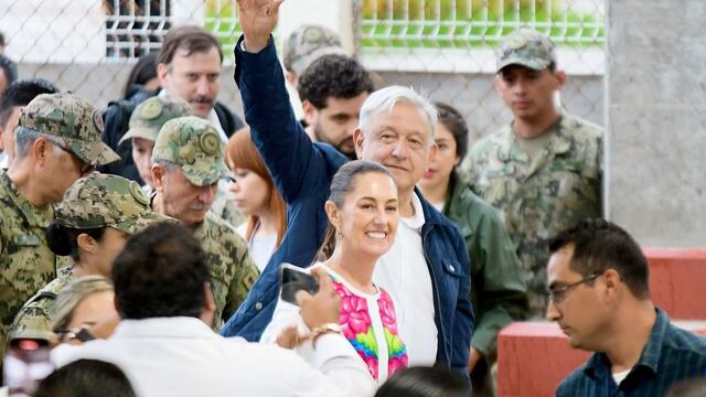 Claudia Sheinbaum, presidenta electa, y Andrés Manuel López Obrador, presidente de México
