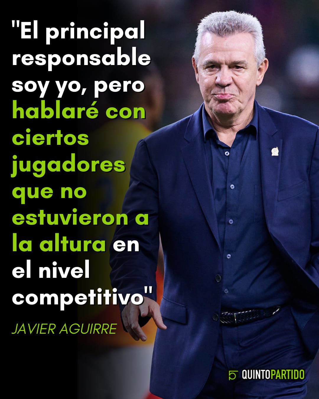 Javier Aguirre reventó a sus jugadores tras la derrota ante Colombia.