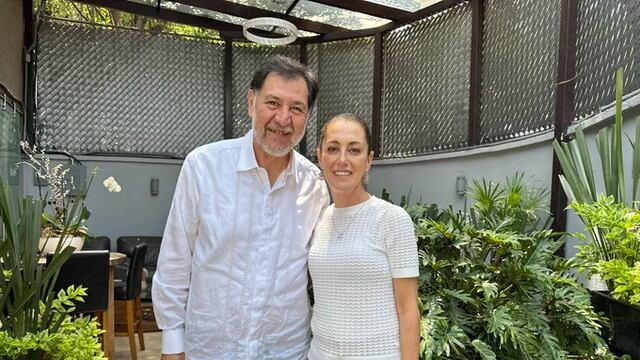 Gerardo Fernández Noroña y Claudia Sheinbaum