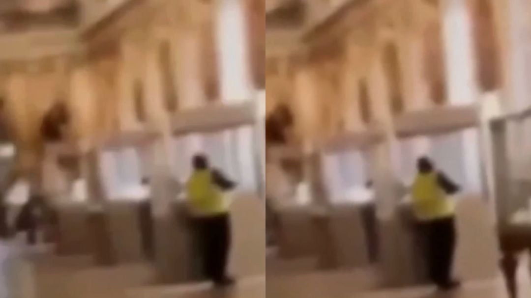 Visitante del Louvre graba a uno de los ladrones de joyas durante el robo