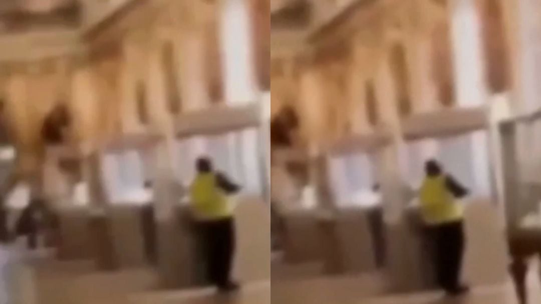 Visitante del Louvre graba a uno de los ladrones de joyas durante el robo