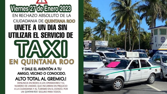 Piden no usar taxis en Cancún ante ataques a Uber y DiDi