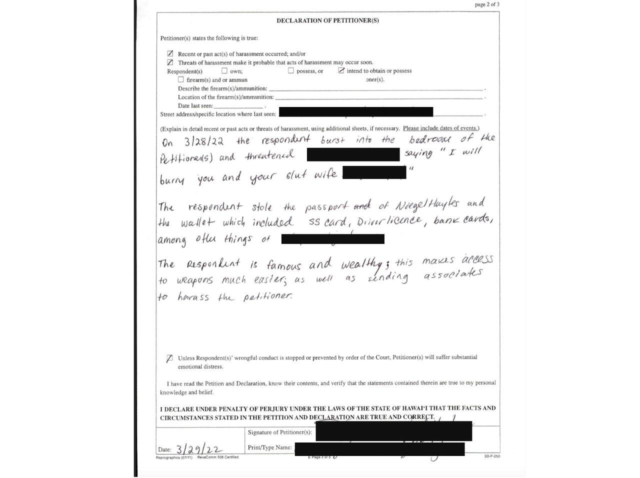 Orden de restricción contra Ezra Miller