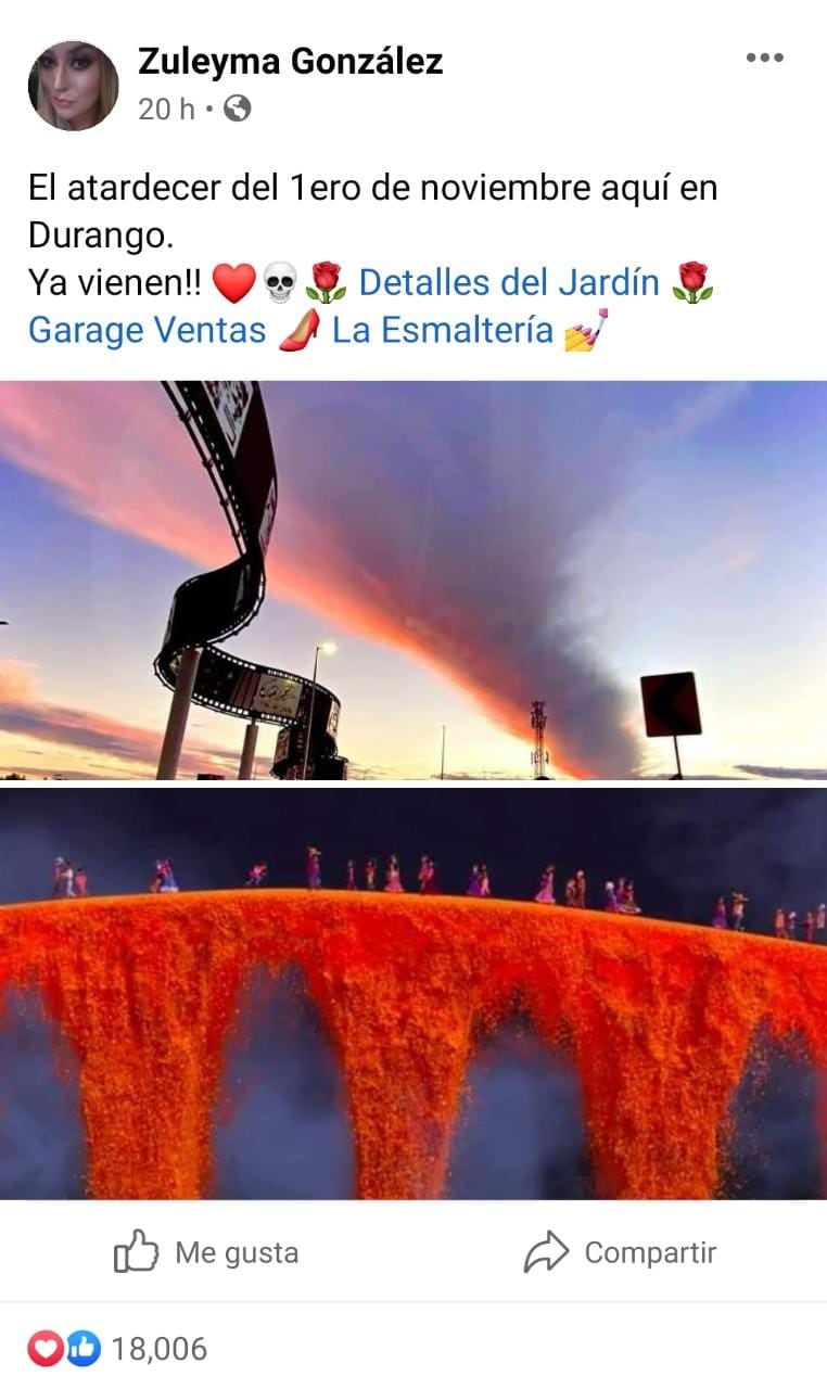 Publicación de Facebook