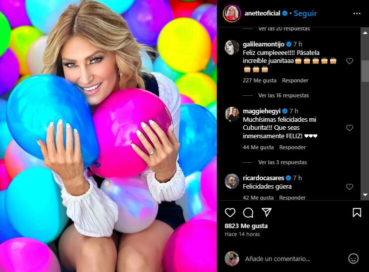Galilea Montijo felicita a Anette Cuburu por su cumpleaños número 48