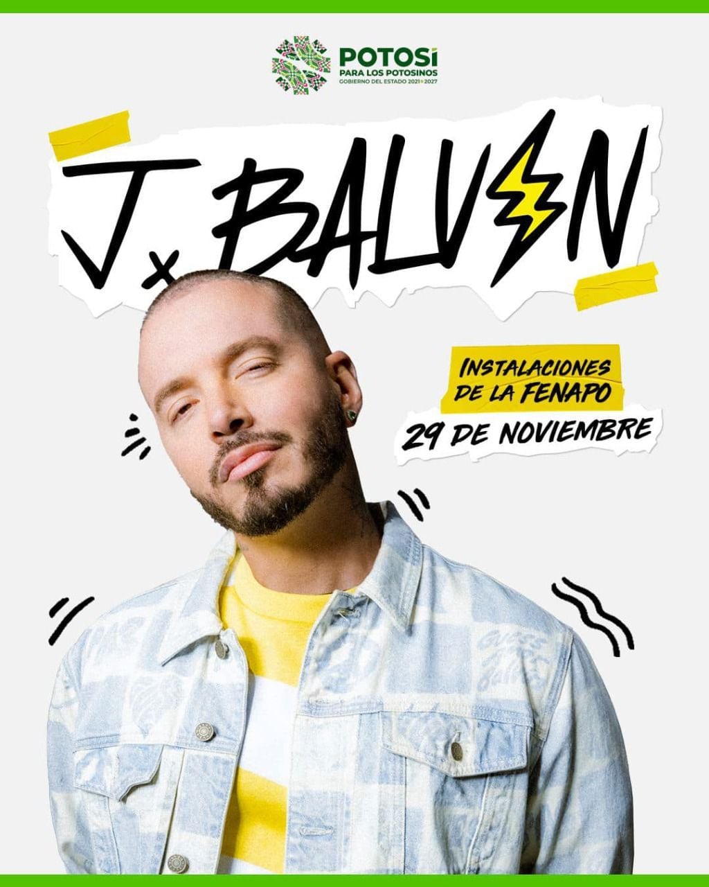 J Balvin inaugurará el Festival Navideño de San Luis Potosí