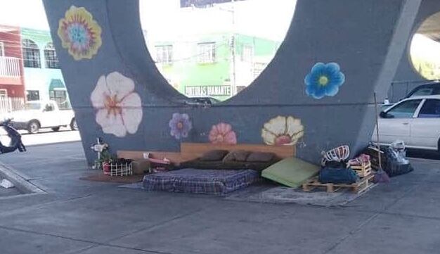 "Recámara" de una persona sin hogar