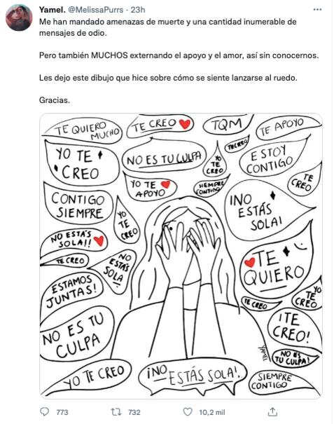 Melissa Yamel recibe amenazas de muerte