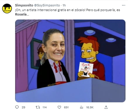 Memes concierto Rosalía en la Zócalo de la CDMX