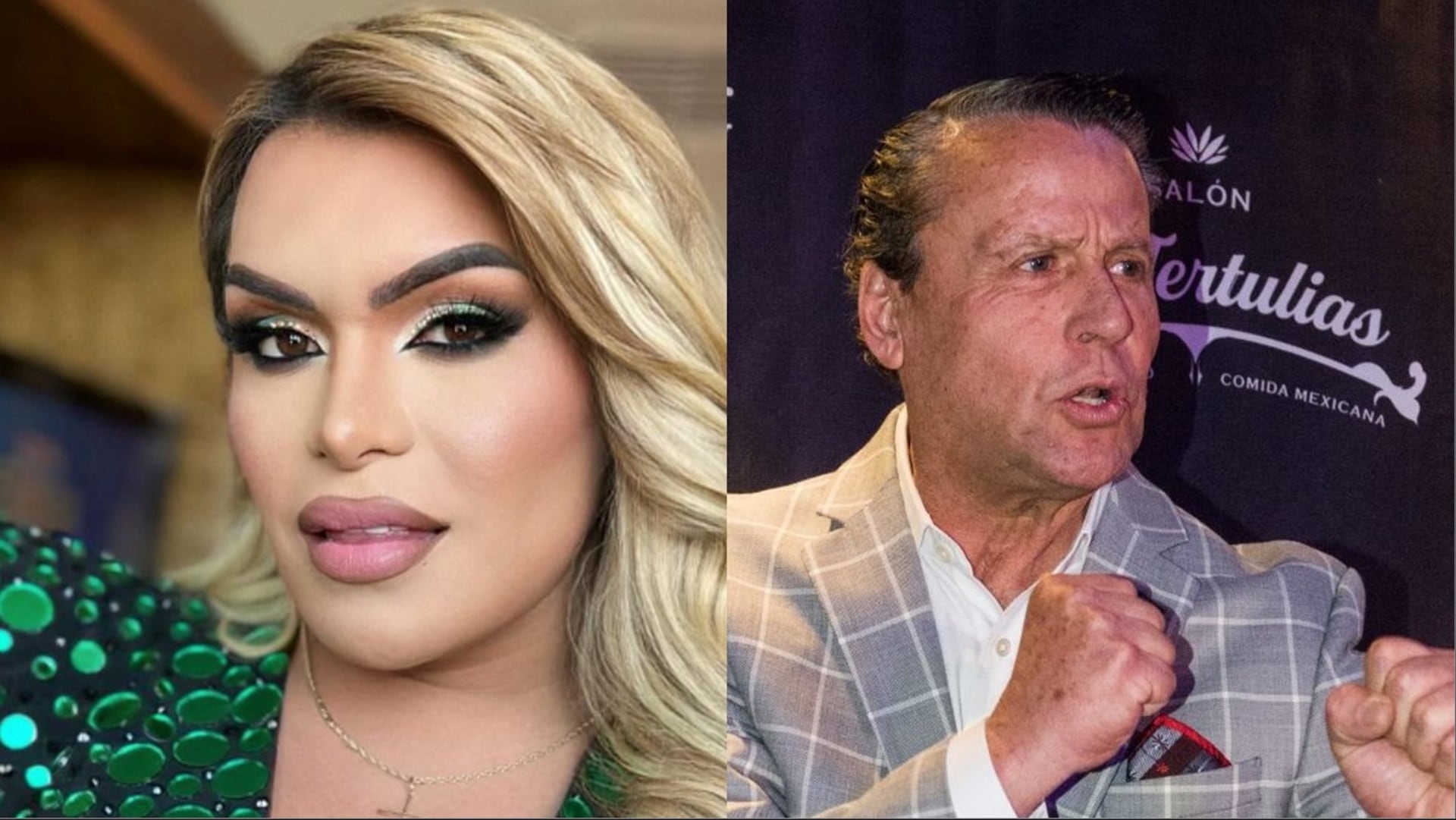 Wendy Guevara y Alfredo Adame