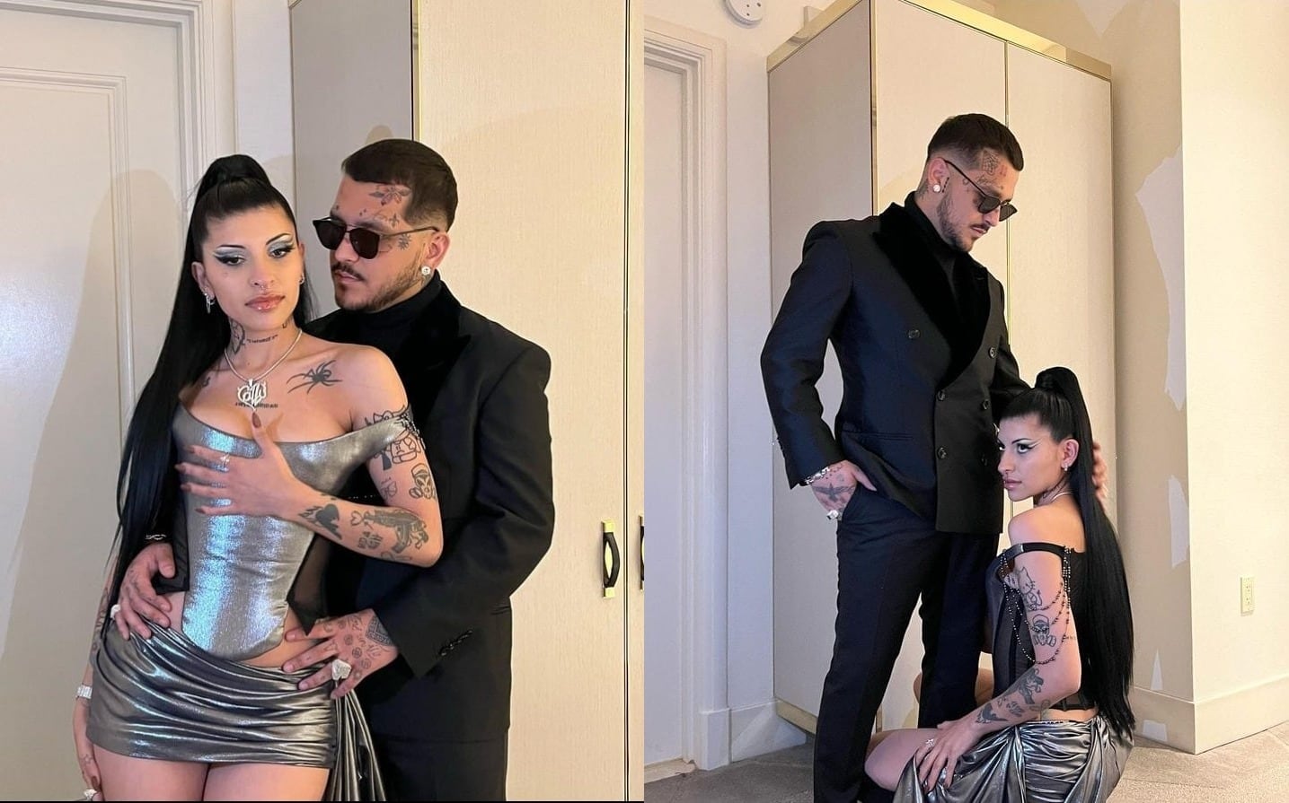 Christian Nodal y Cazzu enamorados
