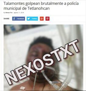 Foto que circula en redes desde agosto de 2019