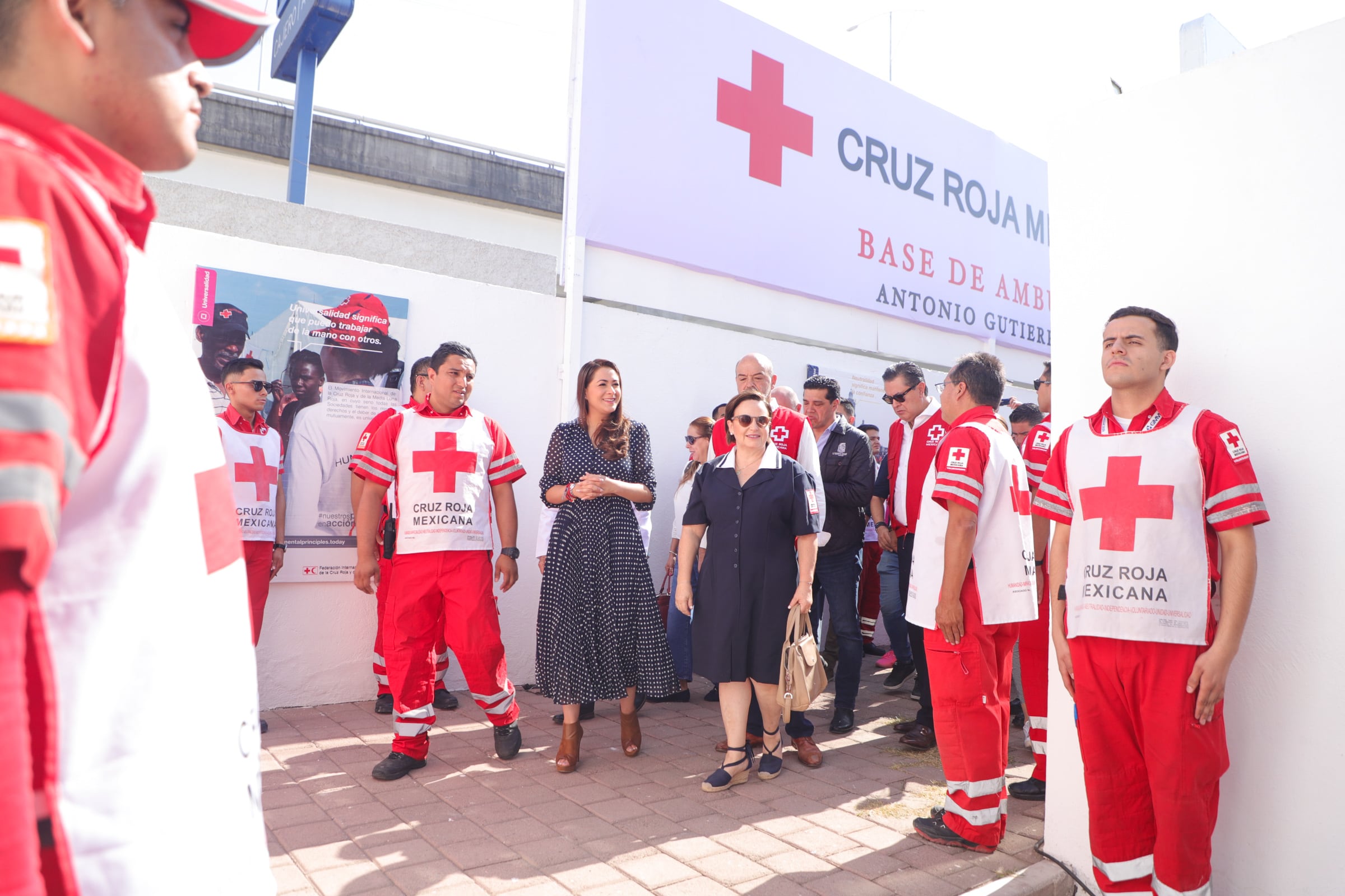 Tere Jiménez inaugura la Base Norte de la Cruz Roja Mexicana